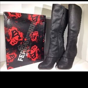 Fergalicious boots by fergie 7.5 Wide